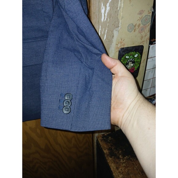 Old Navy Blazer 2 Button Jacket Mens Size XL Blue Gray Sport Coat 42×30 Pockets - Picture 6 of 16